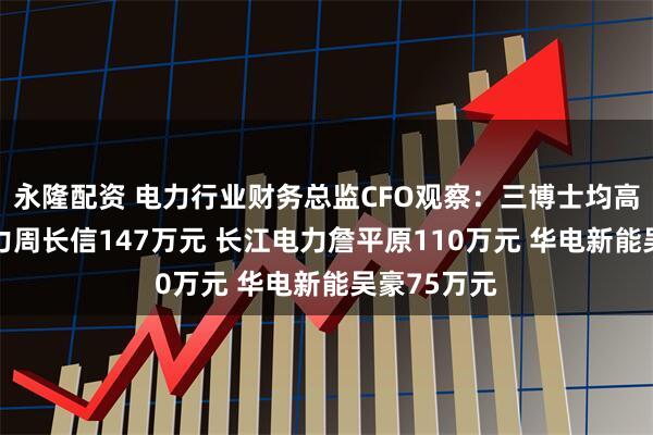永隆配资 电力行业财务总监CFO观察:三博士均高薪 国投电力周长信147万元 长江电力詹平原110万元 华电新能吴豪75万元