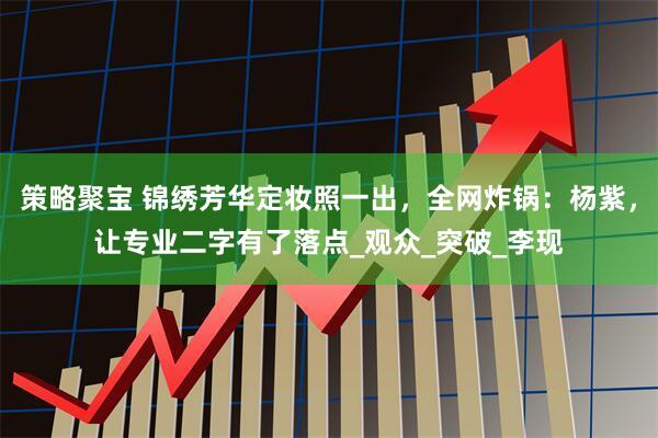 策略聚宝 锦绣芳华定妆照一出,全网炸锅:杨紫,让专业二字有了落点_观众_突破_李现